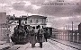 Il duca Paolo Camerini paron del trenino che discute Guido Guidi direttore della Ferrovia Padova Piazzola